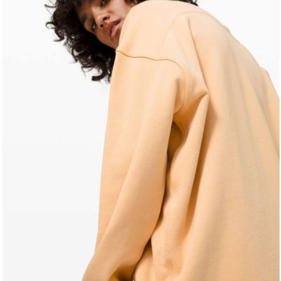 Lululemon Perfectly Oversized Crew Ivory Peach - Picture 11 of 12